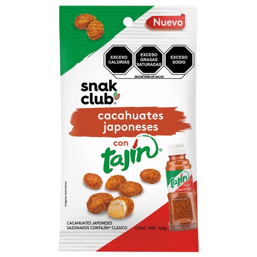 Cacahuates Japones Con Tajin (162grs)