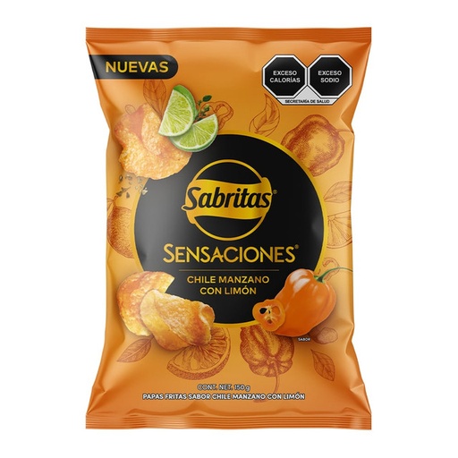 Sabritas Chile Manzano Sensaciones (bolsa)