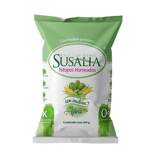 Baked Corn Tortilla Chips with Nopal (bag)